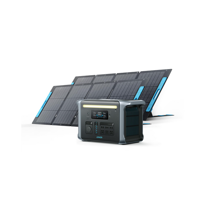 Anker SOLIX F1200 Solar Generator - 1229Wh | 1800W | 2 × 200W Solar Panel