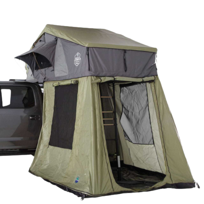 Nomadic Roof Top Tent Annex Green Base With Black Floor & Travel Cover