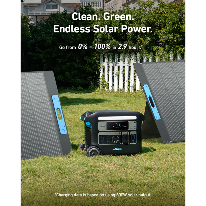Anker SOLIX F2000 (PowerHouse 767) Solar Generator - 2048Wh｜2400W｜800W Solar Panel
