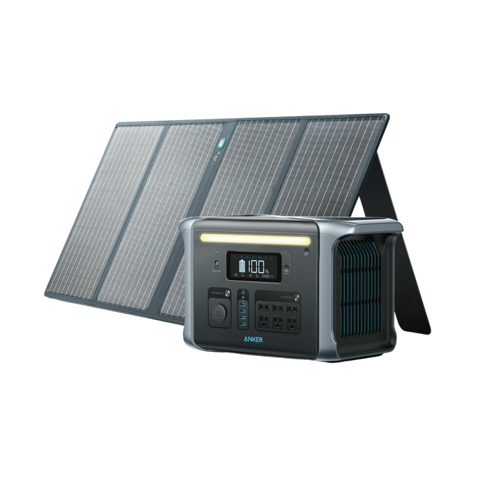 Anker SOLIX F1200 Solar Generator - 1229Wh | 1800W｜100W Solar Panel