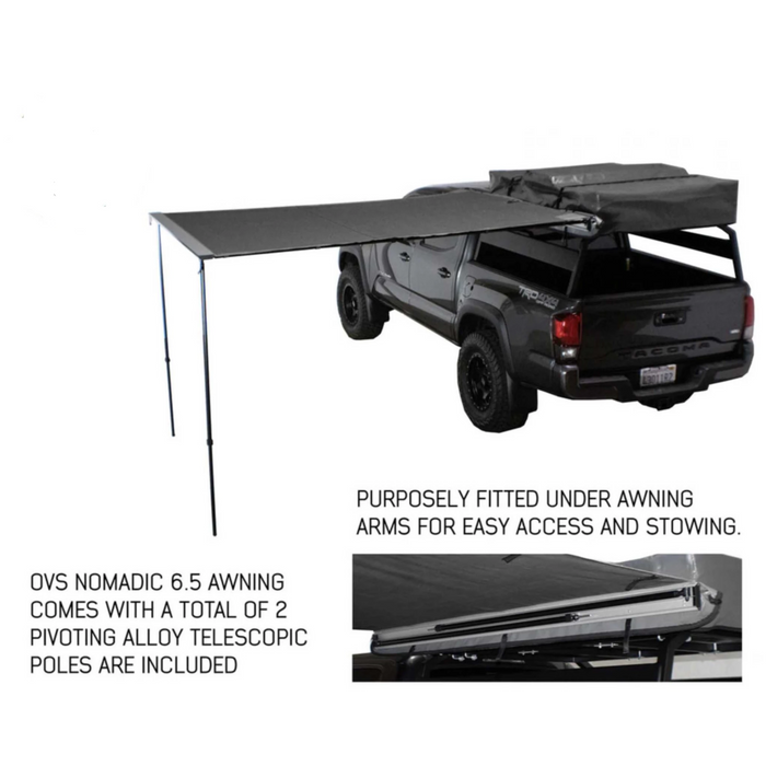 Nomadic Awning 2.5 - with Black Cover Universal
