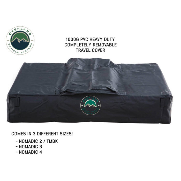 OVS TMBK 3 Person Soft Shell Roof Top Tent with Green Rain Fly