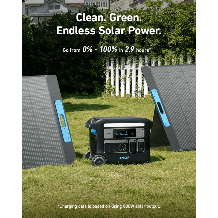 Anker Anker SOLIX F2000 (PowerHouse 767) Solar Generator - 4096Wh｜2400W｜800W Solar Panel