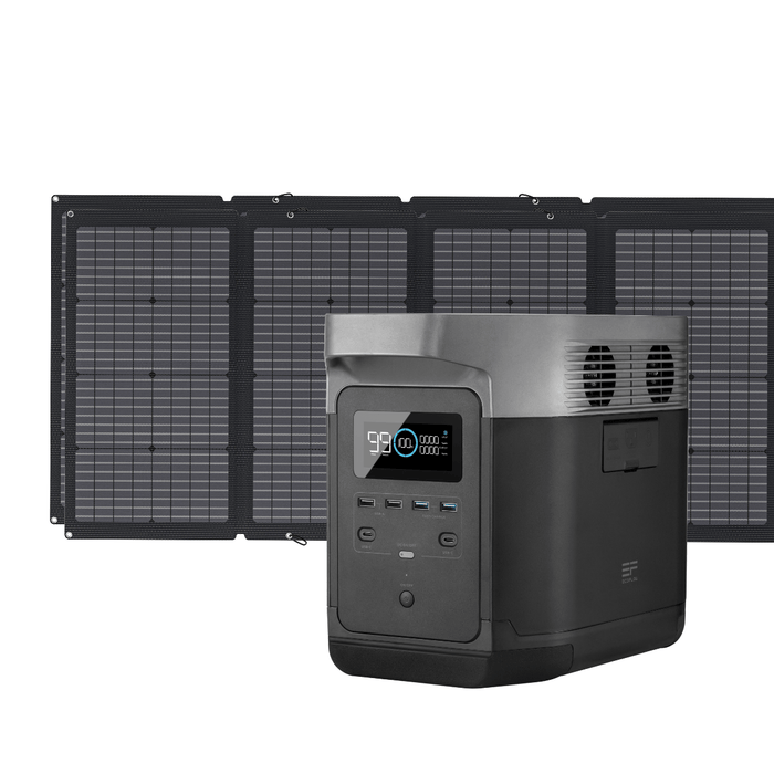 EcoFlow DELTA + 220W Portable Solar Panel